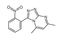 5,7-dimethyl-3-(2-nitrophenyl)-[1,2,4]triazolo[4,3-a]pyrimidine结构式