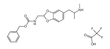 [5-(2-methylamino-propyl)-benzo[1,3]dioxol-2-yl methyl]-carbamic acid benzyl ester Structure