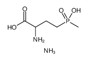 Butanoic acid, 2-amino-4-(hydroxymethylphosphinyl)-, ammonium salt () Structure