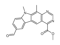 methyl 7-formyl-10,11-dimethyl-10H-pyrimido[4,5-b]carbazole-4-carboxylate Structure