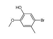 5-bromo-2-methoxy-4-methyl-phenol Structure