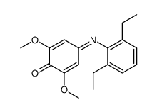 4-(2,6-diethylphenyl)imino-2,6-dimethoxycyclohexa-2,5-dien-1-one结构式