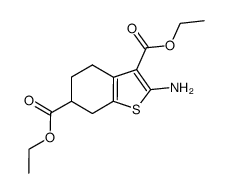 diethyl 2-amino-4,5,6,7-tetrahydro-1-benzothiophene-3,6-dicarboxylate Structure