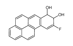 9-fluoro-7,8-dihydrobenzo[a]pyrene-7,8-diol结构式