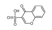 4-oxochromene-3-sulfonic acid Structure