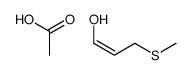 acetic acid,3-methylsulfanylprop-1-en-1-ol结构式