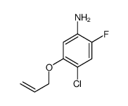 4-chloro-2-fluoro-5-prop-2-enoxyaniline结构式