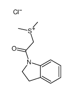 [2-(2,3-dihydroindol-1-yl)-2-oxoethyl]-dimethylsulfanium,chloride Structure