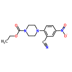 Ethyl 4-(2-cyano-4-nitrophenyl)-1-piperazinecarboxylate picture