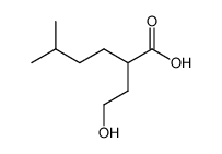 2-(2-hydroxy-ethyl)-5-methyl-hexanoic acid结构式