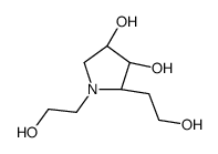 (2S,3S,4R)-1,2-bis(2-hydroxyethyl)pyrrolidine-3,4-diol结构式