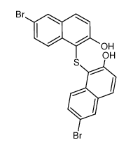 6,6'-dibromo-1,1'-sulfanediyl-di-[2]naphthol Structure