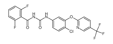 N-(2,6-difluorobenzoyl)-N'-[3-(5-trifluoromethylpyrid-2-yloxy)-4-chlorophenyl]urea Structure