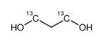(1,3-13C2)-1,3-Propandiol Structure