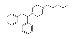 1-(1,2-diphenylethyl)-4-(4-methylpentyl)piperazine结构式