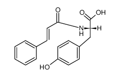 N-cinnamoyl-L-tyrosine Structure