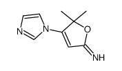4-imidazol-1-yl-5,5-dimethylfuran-2-imine结构式