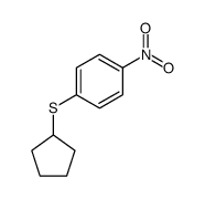 Cyclopentyl-(4-nitrophenyl)-sulfid结构式