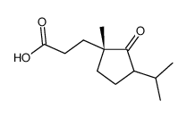 3-[(1R)-1-methyl-2-oxo-3-propan-2-ylcyclopentyl]propanoic acid Structure