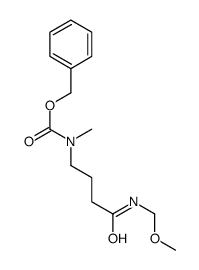 Benzyl {4-[(methoxymethyl)amino]-4-oxobutyl}methylcarbamate Structure