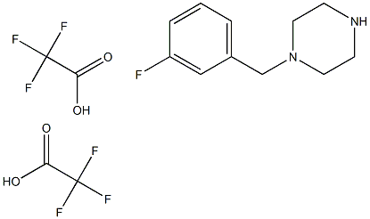 1-(3-fluorobenzyl)piperazine bis(trifluoroacetate)结构式