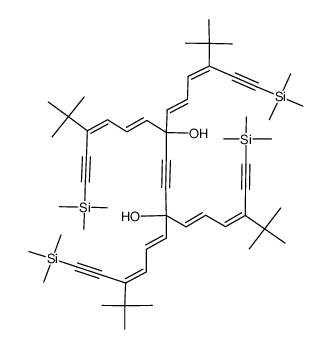 (3Z,5E,11E,13Z)-3,14-di-tert-butyl-7,10-bis((1E,3Z)-4-(tert-butyl)-6-(trimethylsilyl)hexa-1,3-dien-5-yn-1-yl)-1,16-bis(trimethylsilyl)hexadeca-3,5,11,13-tetraen-1,8,15-triyne-7,10-diol Structure