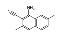 1-amino-3,7-dimethylnaphthalene-2-carbonitrile Structure