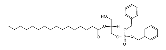 dibenzyl 2-palmitoyl-sn-glicero-3-phosphate Structure