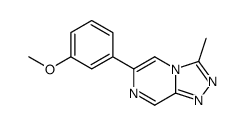 6-(3-methoxyphenyl)-3-methyl-[1,2,4]triazolo[4,3-a]pyrazine Structure