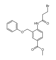 methyl 4-(3-bromopropanamido)-3-(phenoxymethyl)benzoate结构式