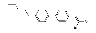 4-(2,2-dibromovinyl)-4'-pentylbiphenyl Structure