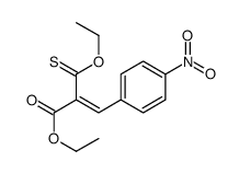 ethyl 2-ethoxycarbothioyl-3-(4-nitrophenyl)prop-2-enoate Structure