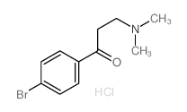 1-(4-溴苯基)-3-(二甲基氨基)丙-1-酮盐酸盐结构式