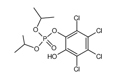 Phosphorsaeure-diisopropyl-(2-hydroxy-3,4,5,6-tetrachlorphenyl)ester Structure