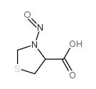 外消旋 N-亚硝基噻唑烷-4-羧酸结构式