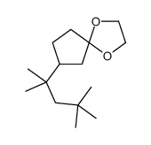 8-(2,4,4-trimethylpentan-2-yl)-1,4-dioxaspiro[4.4]nonane Structure