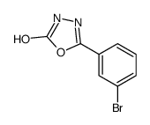 5-(3-bromophenyl)-3H-1,3,4-oxadiazole-2-thione structure