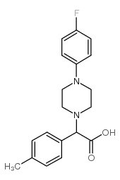 [4-(4-氟苯基)哌嗪-1-基]-对甲苯-乙酸结构式