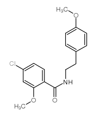 4-CHLORO-2-METHOXY-N-[2-(4-METHOXY-PHENYL)-ETHYL]-BENZAMIDE structure