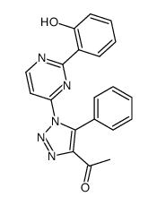 1-{1-[2-(2-Hydroxy-phenyl)-pyrimidin-4-yl]-5-phenyl-1H-[1,2,3]triazol-4-yl}-ethanone结构式