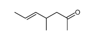 5-Hepten-2-one, 4-methyl- (7CI,9CI) structure