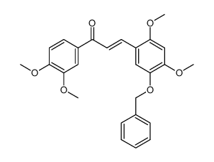 5-benzyloxy-2,4,3',4'-tetramethoxychalcone结构式