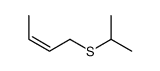 1-propan-2-ylsulfanylbut-2-ene结构式