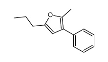 2-methyl-3-phenyl-5-propylfuran结构式