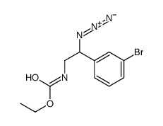 ethyl N-[2-azido-2-(3-bromophenyl)ethyl]carbamate结构式