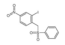 1-(benzenesulfonylmethyl)-2-iodo-4-nitrobenzene Structure