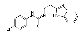 1-[2-(1H-benzimidazol-2-yl)ethyl]-3-(4-chlorophenyl)thiourea结构式