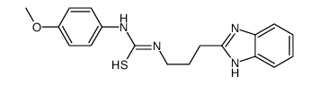 1-[3-(1H-benzimidazol-2-yl)propyl]-3-(4-methoxyphenyl)thiourea Structure