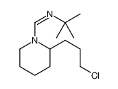 N-tert-butyl-1-[2-(3-chloropropyl)piperidin-1-yl]methanimine Structure