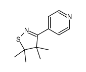 4,4,5,5-tetramethyl-3-pyridin-4-yl-1,2-thiazole结构式